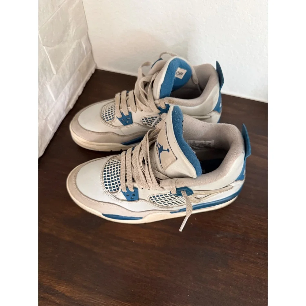 Air Jordan 4 Retro Military Blue 2024 GS Industrial Blue! Size: Size 6Y